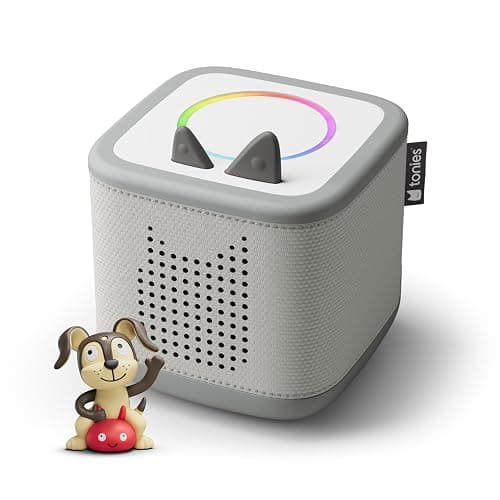 Toniebox 2 Audio Player Starter Set for Kids 1+ with Playtime Puppy - Listen play and grow - Moon Gray - Image 1