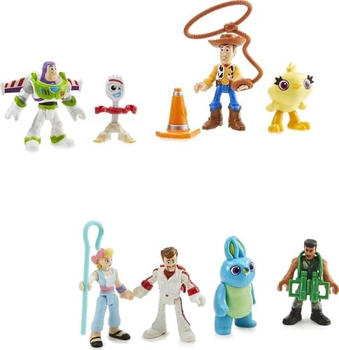 Fisher-Price Imaginext Preschool Toys Disney Pixar Toy Story 11-Piece Deluxe Figure Set, Buzz Lightyear & Woody, Pretend Play Kids Ages 3+ Years - Image 1