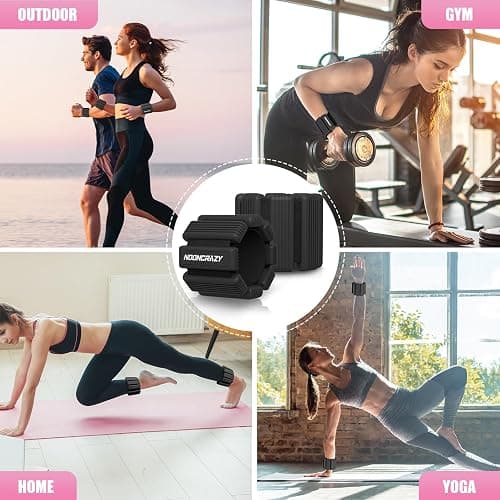 Pilates Wrist Ankle Weights for Women, Wearable Strong Arm & Leg Weights Set of 2(1 lb/2.2 lbs Each), Adjustable Ankle Weights for Walking, Yoga, Dance, Barre, Gym thumbnail 7