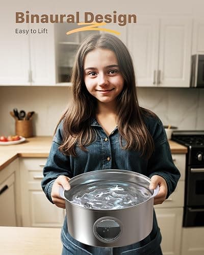 Dog Water Fountain for Large Dogs: 7L/236oz/1.8G Dog Fountain Stainless Steel - Big Cat Drinking Fountain Indoor - Super Quiet Water Fountain for Dogs Inside - for Large Dog Cats & Multi-Pet Home thumbnail 3