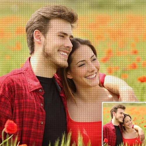EGUEGU Custom Diamond Art Painting Kits for Adults - 5D Personalized Drill Painting DIY Your Own Photo - Customized Diamond Picture Art Gift for Home Decor thumbnail 2