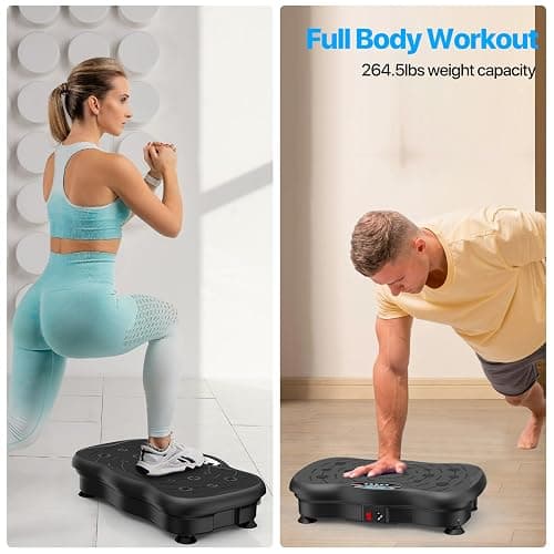 Vibration Plate Exercise Machine for Lymphatic Drainage Weight Loss, Whole Body Workout Vibration Fitness Platform ,Home Training Equipment ,Sport Gym for Weight Loss Fat Burner for Women Men thumbnail 5