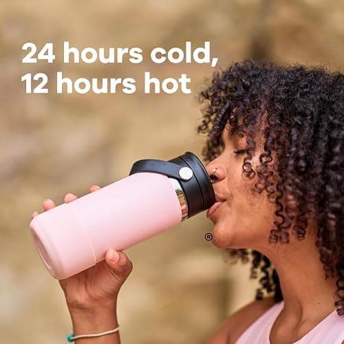 Hydro Flask 16 Oz Wide Flex Sip Lid Trillium - 16 Oz - Trillium Pink thumbnail 5