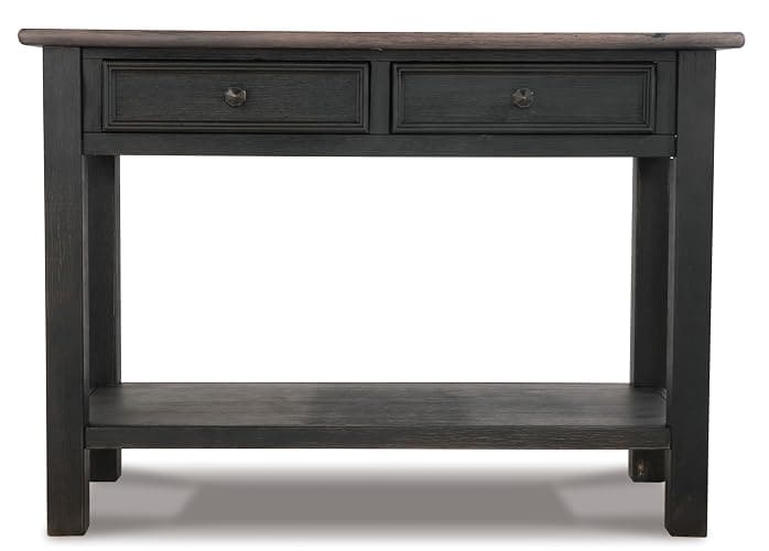 Signature Design by Ashley Tyler Creek Modern Farmhouse Sofa Table, Brown & Black thumbnail 6