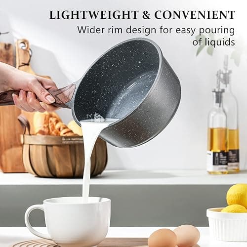 SENSARTE 1.5 Quarts Nonstick Saucepan with 8 Inch Frying Pan Skillet with Lid thumbnail 6