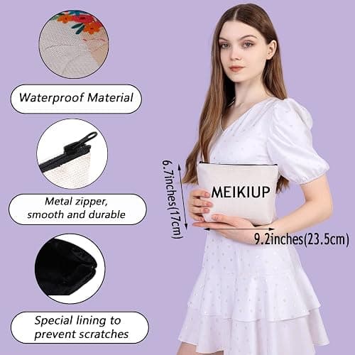 MEIKIUP Keeper of The Lost Inspired Gift Book Lover Makeup Bag KOTLC Gift Organizer Pouch Bookish Gift (EXILLIUM Bag) thumbnail 6