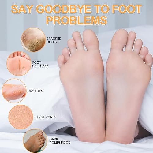 nbc BeautiLab Pedicure Kit Foot Soak Set: Bubble Salt, Sugar Scrub, Massage Mask, Massage Lotion in a Box, 4 Step Foot Spa Kit for Dry Feet,Tired Feet（3 Set Tropical Fruit) thumbnail 2