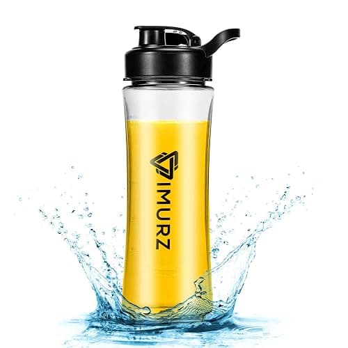 Blender Cup Smoothie Bottle, Tritan Spare Cup Replacement with Leak-Proof Lid 600ML thumbnail 2