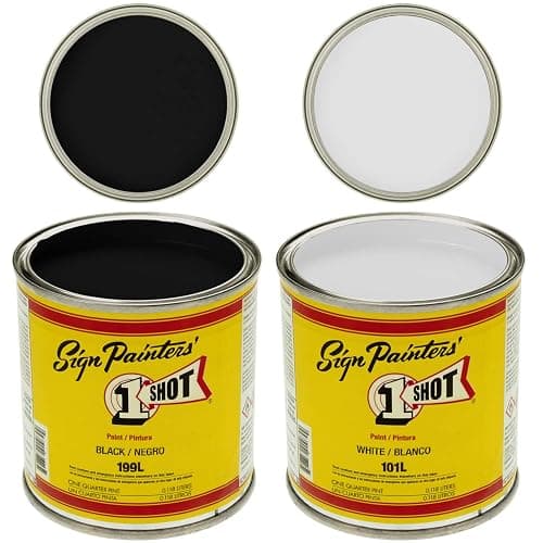 One Shot Color Kit White & Black with Pinstriping Touch-Up Brush thumbnail 2