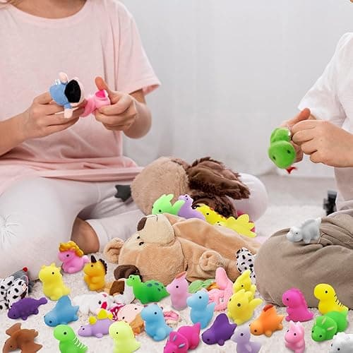 Aviski 30PCS Mochi Squishy Toys, Mini Kawaii Dinosaur Squishies Soft Fidget Toys Stress Squeeze Toys Party Bags Filler for Boys Girls Birthday Gifts - Dino Mochi 30psc thumbnail 7