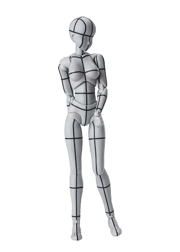 TAMASHII NATIONS - Body Chan -Wireframe-(Gray Color Ver.) -, Bandai Spirits S.H.Figuarts Action Figure - Image 1