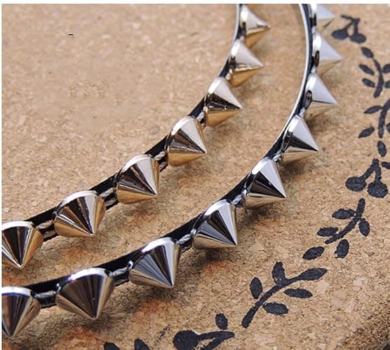 FULAI Duyppy 2 Pack Rivet Punk Spike Headband Studded Headband Party Hair Band Hair Clips for Women thumbnail 5