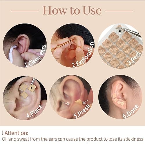 1200Pcs Ear Seeds Acupuncture Kit, Auricular Sticker Kit with Ears Seed, Acupuncture Pen, Acupressure Ear Chart, Tweezers thumbnail 4