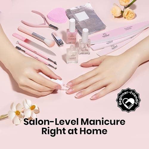 Beetles Gel Polish Remover Kit Nail Care Kit Nail Prep Set Cuticle Oil Cuticle Remover Nails Strengthener 14pcs Manicure Tools Glass Files Removal Foil Wraps Cuticles Trimmer Pushers Gift for Women thumbnail 7