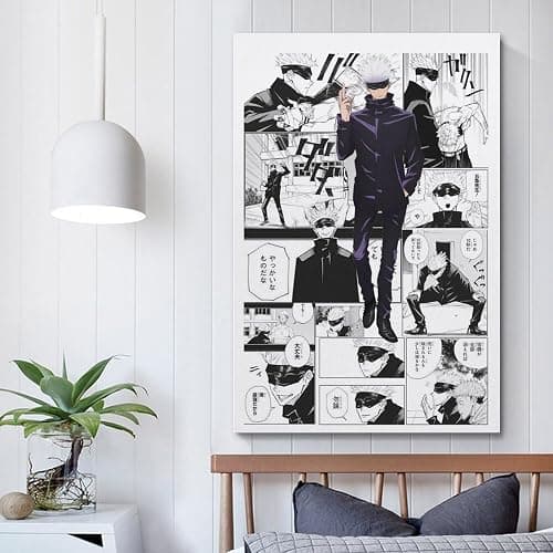 Anime Jjk Satoru Gojo Manga Poster Poster for Room Aesthetic Canvas Wall Art Bedroom Decor 08x12inch(20x30cm) thumbnail 5