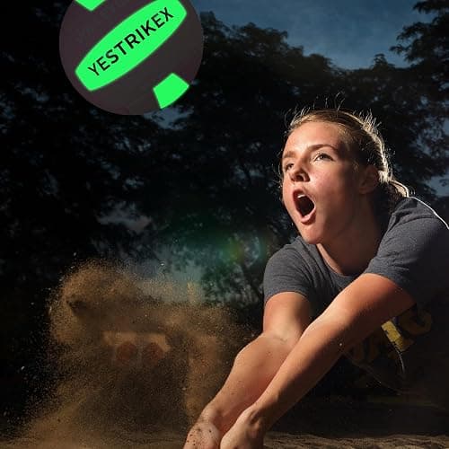 YeStrikeX Official Size 5 Glow in The Dark Volleyball, Fluorescent Light Night Volleyball Soft Indoor Outdoor Volleyball Gift Luminous Night Light Ball for Game Gym Training Beach Play with Pump Kit thumbnail 3