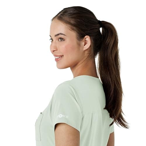 Carhartt Force Cross-Flex Women's Tuck-in Scrub Top, Big Sky, S thumbnail 12