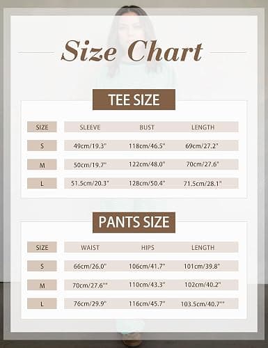 MISSACTIVER Women's 2 Piece Striped Lounge Set Long Sleeve Oversized T-Shirt Wide Leg Pants Matching Pajamas Set thumbnail 4