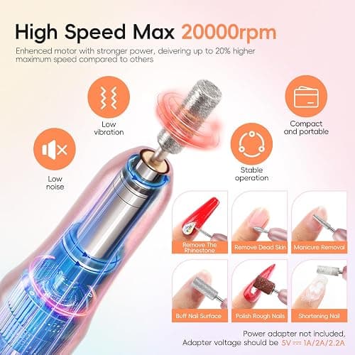 PEACECOLOR 52Pcs Poly Nail Gel Kit with Drill and U V Light 24 Colors Poly Nail Extension Gel with Cat Eye Nail Polish Glossy Matte Top Coat Nail Rhinestones Starter Kit Home Salon DIY Gifts for Women thumbnail 4