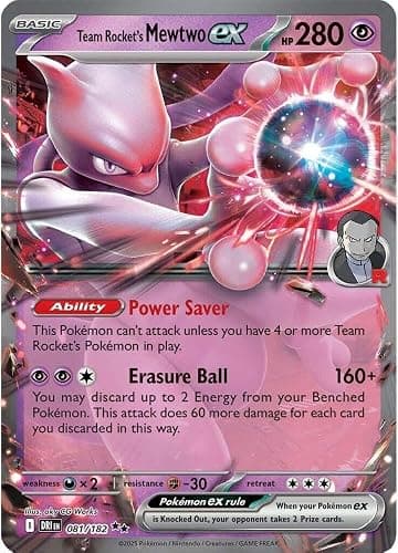 Pokemon - Team Rocket's Mewtwo ex - 081/182 - Destined Rivals - Double Rare - Single Card - Image 1