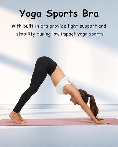 QUOJIZY Sports Bras for Women Open Back Workout Tops for Women Yoga Bra Spaghetti Straps Twist Back thumbnail 7