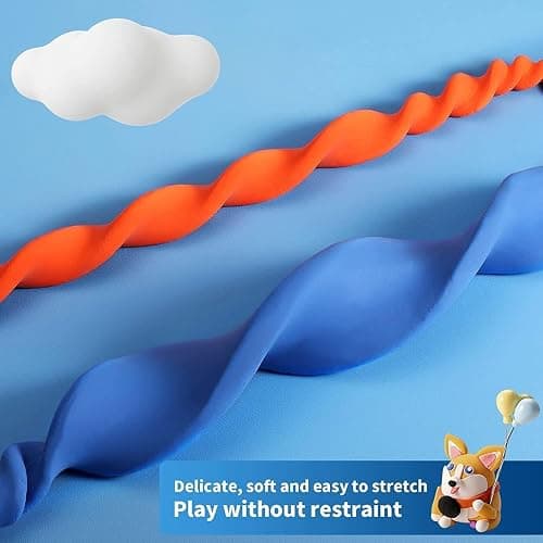 ifergoo Air Dry Clay, 50 Colors Magic Foam DIY Molding Clay for Slime | Slime add ins & Supplies, Soft & Non-Sticky, Easy to use, School Projects, Great Toys Gift for Ages 3-12 Boys & Girls Kids thumbnail 3