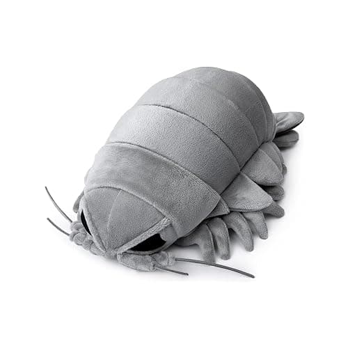 Tiny Heart Giant Isopod Stuffed Animal, 12-Inch | Realistic Deep Sea Creature Plush Toy, Soft Gray Isopod Plushie for Ocean Animal Lovers, Kids and Adults - Image 1