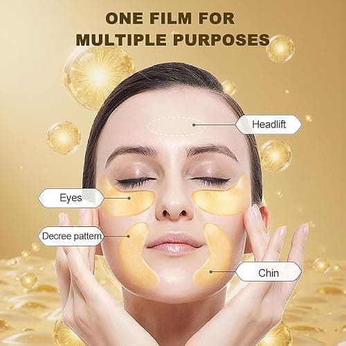 32 Pairs Eye Masks & Lip Mask Set, Moisturizing, 24K Crystal Gel Collagen | Eye Patches Smooth Fine Lines,for Puffy Eyes Dark Circles,Moisturizes Lip Mask,Remove Dead Skin From Lips,Anti-Aging Skincare thumbnail 7