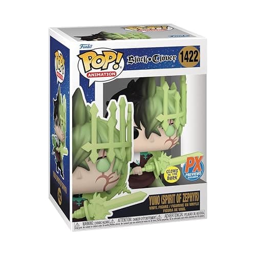 Pop! Animation: Black Clover - Yuno Spirit of Zephyr (Glow-in-The-Dark) PX Vinyl Figure thumbnail 2