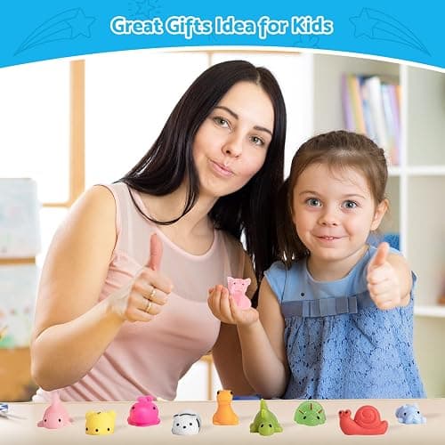 Nuseya 30pcs Mochi Squishy Toys No Duplicates Fidget Toys Gift for Kids Girl Boy Party Favor Kawaii Squishies Mini Sensory Stress Relief Toys Birthday Gift Classroom Prizes Goodie Bag Stuffers thumbnail 2
