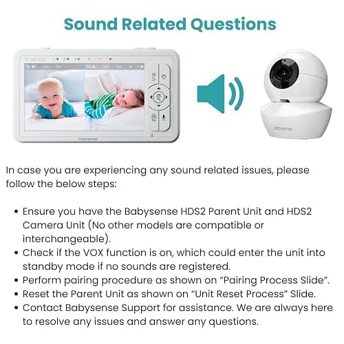 Babysense Replacement Add-On Camera for Video Baby Monitor HDS2 Only, Will Work Only with HDS2 Monitors, Requires HDS2 Parent Unit to Operate thumbnail 4