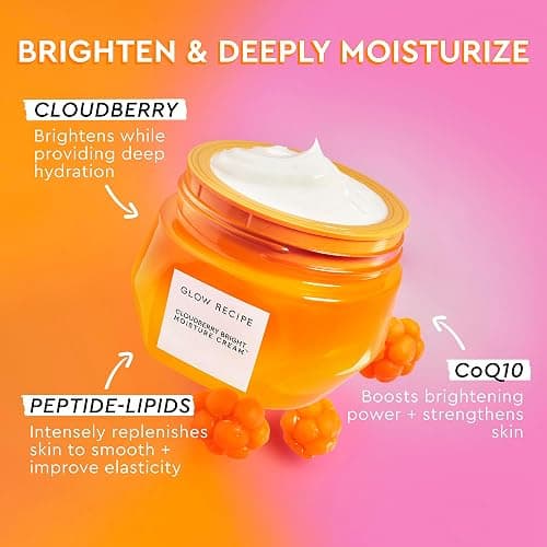 Glow Recipe Cloudberry Refillable Face Cream – Ultra Moisturizing Korean Face Cream for Women with CoQ10, Multi Peptides, and Vitamin C to Brighten, Repair Skin Barrier & Even Skin Tone (50 ml) thumbnail 2
