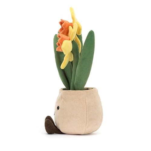 Jellycat Amuseables Daffodil Pot Stuffed Toy, 12 inches - Plant & Flower Plush - Fun Décor & Gift thumbnail 4