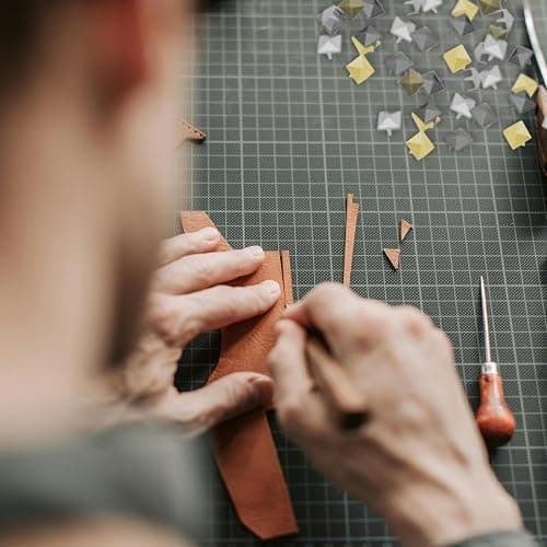 500Pcs 10mm Square Pyramid Studs for Clothing, Metal Claw Nailhead Spike Rivets Studs with Tool for Punk Rock Clothing Leather Shoes Bag DIY Craft Accessories (Silver) thumbnail 5
