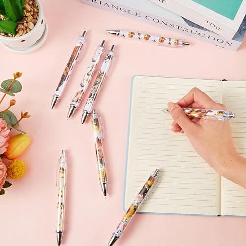 Ireer 8 Pcs Ballpoint Pens for Women 1.00 mm Cute Black Ink Fancy Pens Fine Point Smooth Writing for Students Classroom Office Supplies(Horse) thumbnail 2