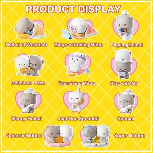 BEEMAI Mitao Cat Love is Like A Peach Series 1PC Blind Box Random Design Cute Figures Collectible Toys Birthday Gifts thumbnail 4