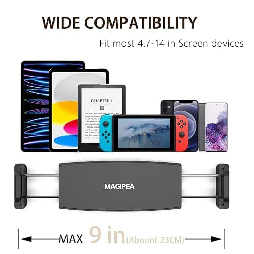 Tablet Floor Stand & Kindle Holder, Overhead Bed Reading Stand with 360° Rotatable Clamp and Height Adjustable Flexible Long Arm, Compatible with Kindle, iPad mini/Air/Pro, and 4.7-14 Inch Devices thumbnail 8