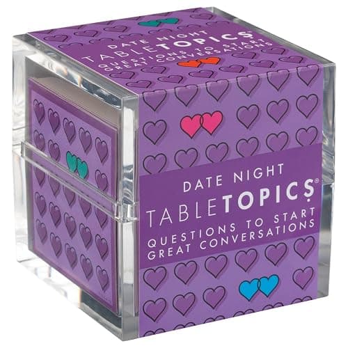 TableTopics Date Night Question Card Game – 135 Conversation Starter Cards for Romantic Evenings, Quality Time Together with No Distractions, Gift for Couples' Anniversaries - Image 1
