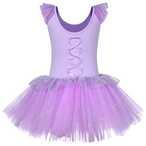 Girls Skirted Leotards Ballet Dance Tutu Princess Dress Ballerina Costumes 3-8Y thumbnail 3