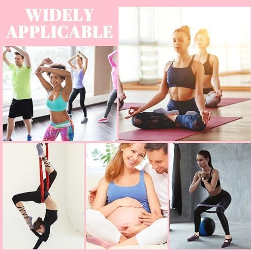 Guiqulai 5 Pairs Pilates Grippy Socks for Women, Non Slip Breathable Yoga Socks for Barre, Dance, Workout thumbnail 7