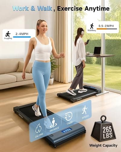 Lichico NeoSilent Walking Pad Under Desk Treadmill for Home with BLDC Core and Extra-Large Belt, App and Remote Control, Portable and Compact thumbnail 6