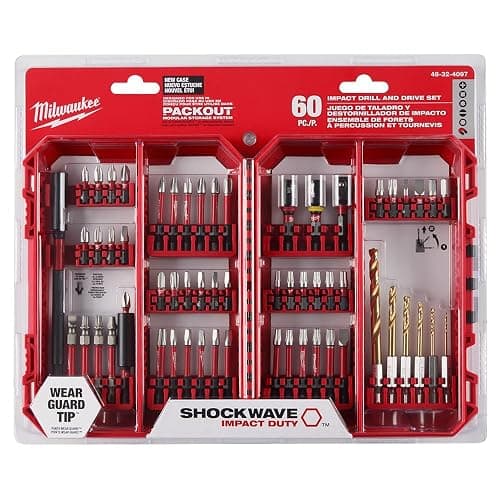 Milwaukee Shockwave Bit & Drill Bit Kit w/ 60 Pcs - 48-32-4097 thumbnail 3