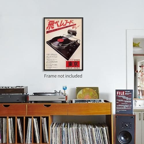 Podafu Japanese Retro Music Poster Canvas Wall Art Vintage Asian Decor Print for Bedroom & Living Room Decorations 12x16in Unframed thumbnail 5