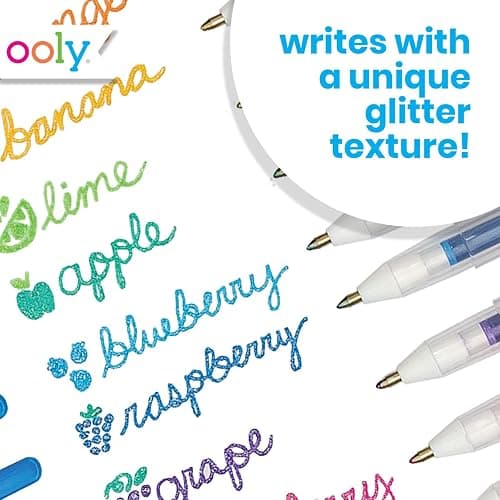Ooly Glitter Scented Gel Pens, Set of 12, 1.00mm NIB Smelly Fun Pens - Yummy Yummy thumbnail 2