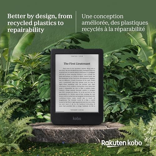 Kobo Clara BW | eReader | 6” Glare-Free Touchscreen with ComfortLight PRO | Dark Mode Option | Audiobooks | Waterproof | 16GB of Storage | Black thumbnail 4