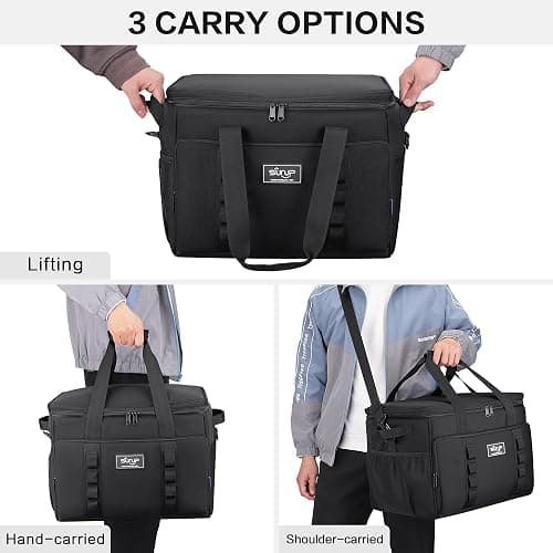 SUNUP 48 Cans Soft Sided Insulated Cooler Bag, Collapsible Large Lightweight Ice Chest, Portable Leak-Proof Cooler for Travel, Camping, Beach, Grocery thumbnail 5