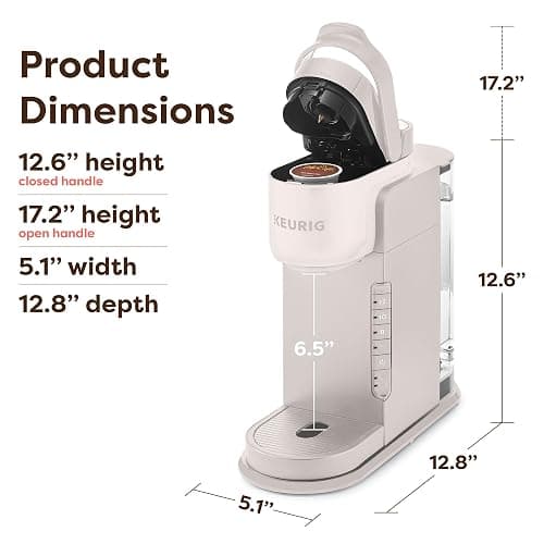 Keurig K-Express Single Serve K-Cup Pod Coffee Maker, 3 Brew Sizes, Strong Button Feature, 42oz Removable Reservoir, Warm Stone thumbnail 2