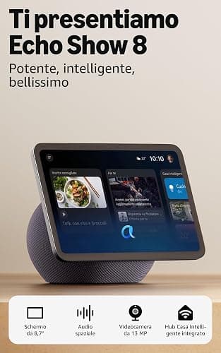 Amazon Echo Show 8 (ultimo modello) - Schermo HD da 8,7" con colori vibranti, audio spaziale, Grafite, con Accesso Anticipato ad Alexa+ thumbnail 7