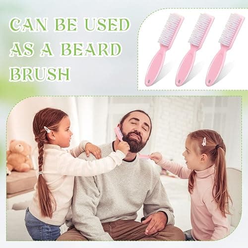 Patelai 12 Pcs Barber Clipper Brush Blade Trimmer Cleaning Brush for Fades Nail Neck Duster Manicure Salon(12,Light Pink) thumbnail 3