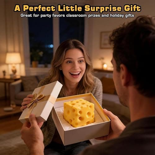 10in Giant Butter Squishy, Extra Large 14oz Big Jumbo Butters Squeeze Stress Balls, Slow Rising Fun Butter Stick for Anxiety Relief Fidget Adults (B-1pcs Cheese Squishy) thumbnail 2
